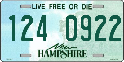 NH license plate 1240922