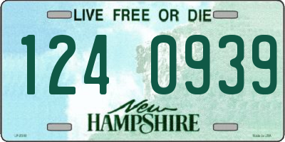 NH license plate 1240939