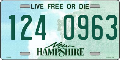 NH license plate 1240963