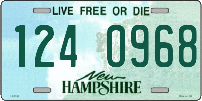 NH license plate 1240968