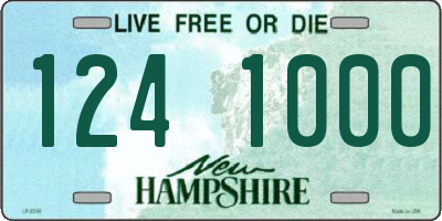 NH license plate 1241000