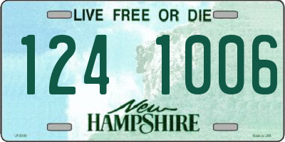 NH license plate 1241006