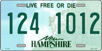 NH license plate 1241012