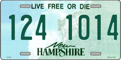 NH license plate 1241014