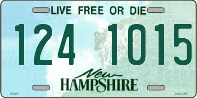 NH license plate 1241015