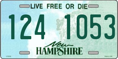 NH license plate 1241053