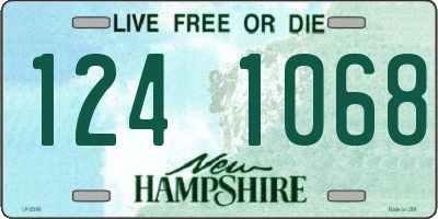 NH license plate 1241068