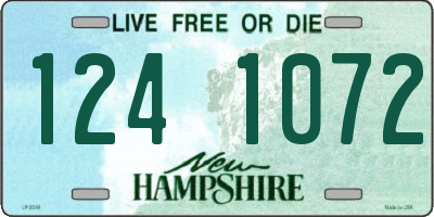 NH license plate 1241072