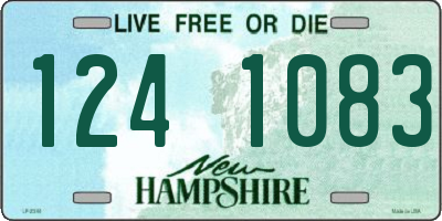 NH license plate 1241083