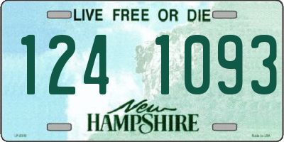 NH license plate 1241093