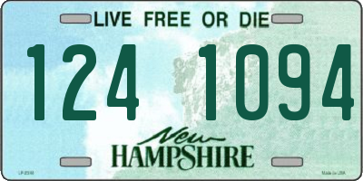 NH license plate 1241094
