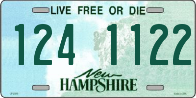 NH license plate 1241122