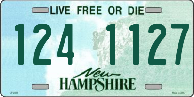 NH license plate 1241127