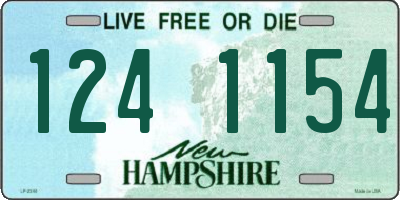 NH license plate 1241154