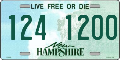 NH license plate 1241200