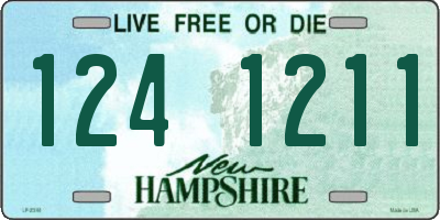 NH license plate 1241211