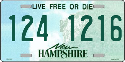 NH license plate 1241216