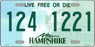 NH license plate 1241221