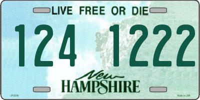 NH license plate 1241222