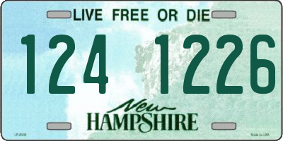 NH license plate 1241226