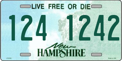 NH license plate 1241242