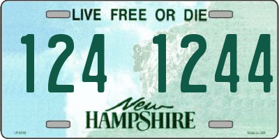 NH license plate 1241244