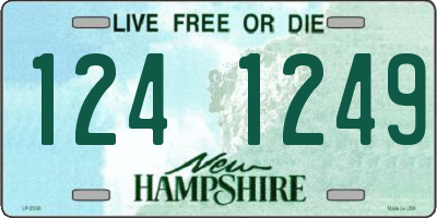 NH license plate 1241249