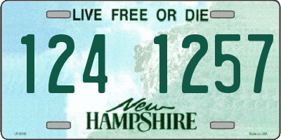 NH license plate 1241257