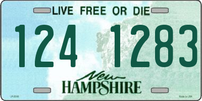 NH license plate 1241283