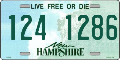 NH license plate 1241286