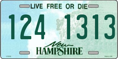 NH license plate 1241313