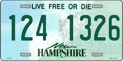 NH license plate 1241326