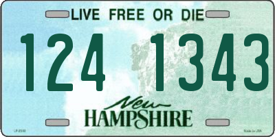 NH license plate 1241343