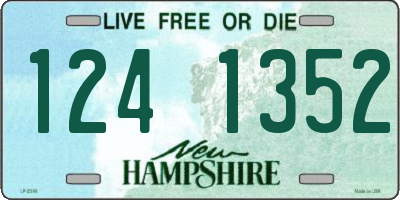 NH license plate 1241352