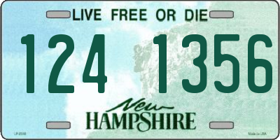 NH license plate 1241356
