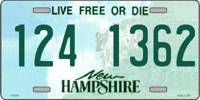 NH license plate 1241362