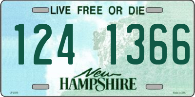 NH license plate 1241366