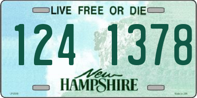 NH license plate 1241378