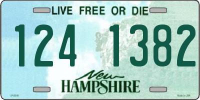 NH license plate 1241382
