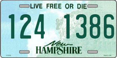NH license plate 1241386