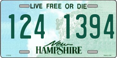 NH license plate 1241394