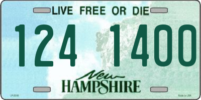 NH license plate 1241400