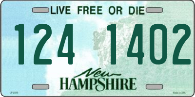NH license plate 1241402