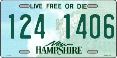 NH license plate 1241406