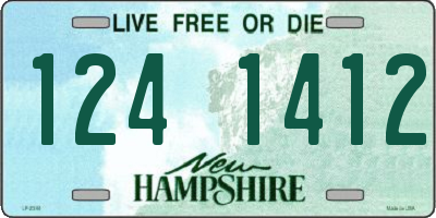 NH license plate 1241412