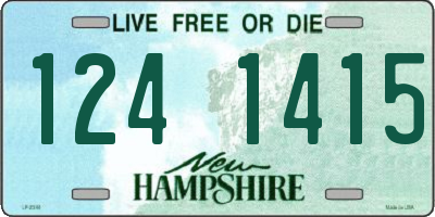 NH license plate 1241415