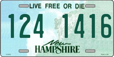 NH license plate 1241416