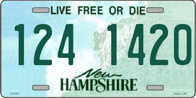 NH license plate 1241420