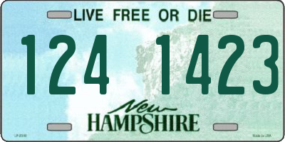 NH license plate 1241423