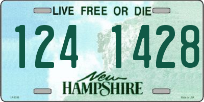 NH license plate 1241428